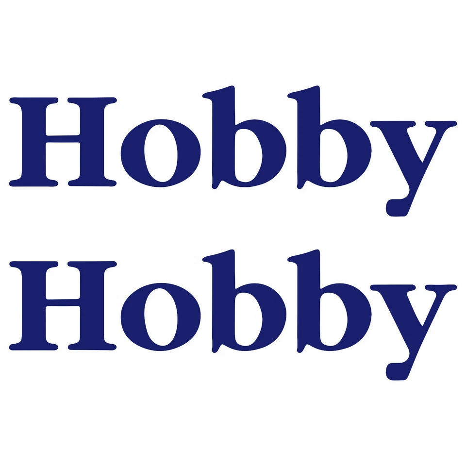 STAR SAM® 2x HOBBY Wohnwagen Aufkleber Caravan mobil home Stickers Camper