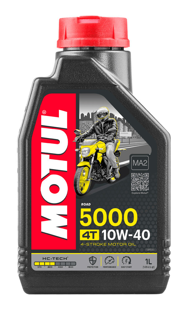 Motul 5000 4T 10W-40 1 Litre Semi Synthetic Motorcycle Oil - Image 5