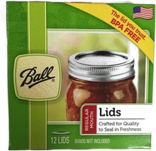 Regular Mouth Jar Lids 4 pack