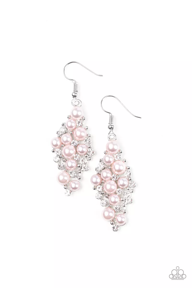 Pink earrings best sale paparazzi