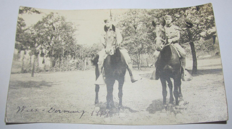 Military World War I Army Soldier Vintage RPPC Military Postcard 1919 Germany