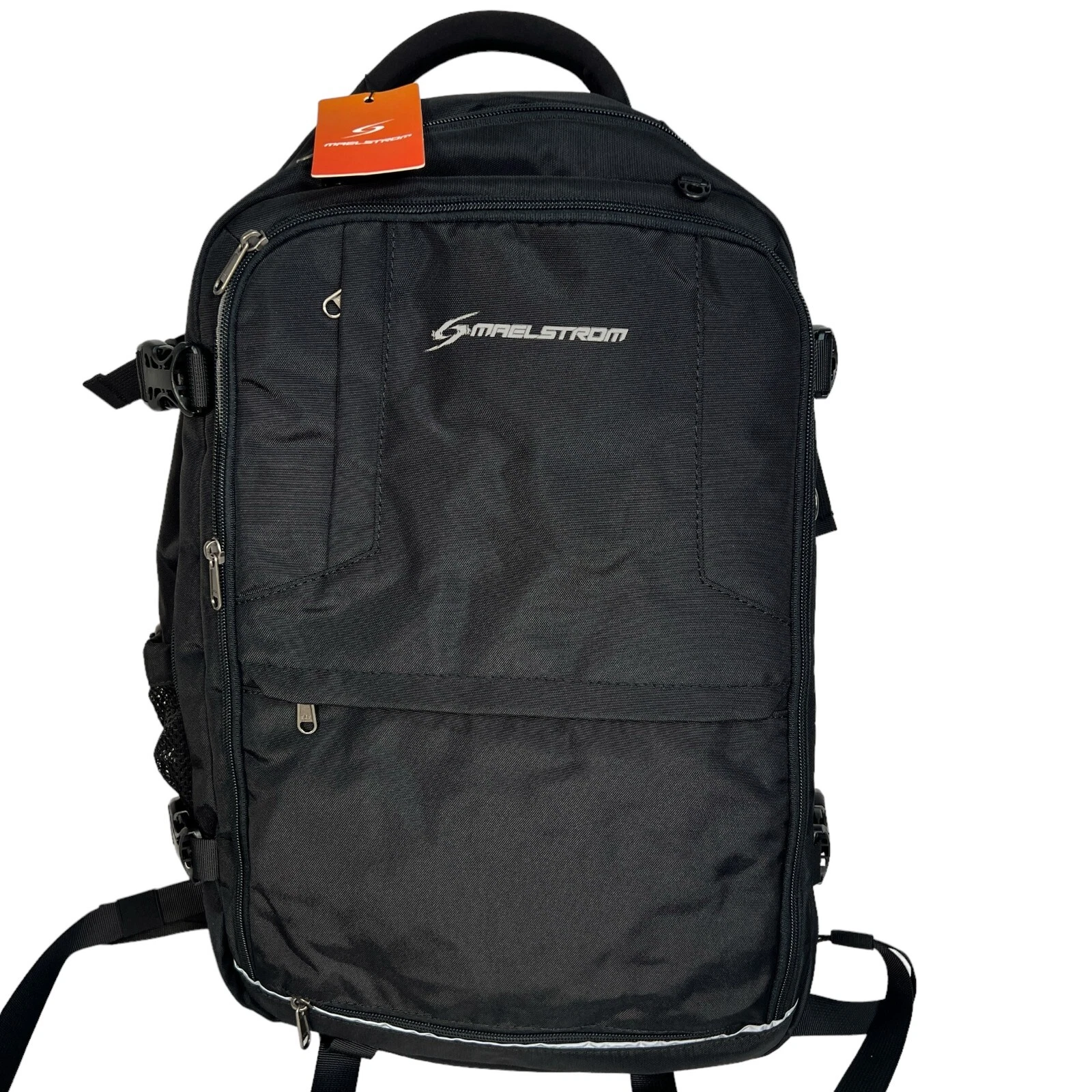Maelstrom KB-05 Unisex Black Nylon Adjustable Strap Travel Backpack