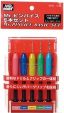 Mr.Hobby GT50 Mr.Pinvice Basic Set 5pcs Pin Vise Craft Tools Creos