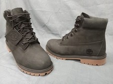 Timberland Premium 6 inch Waterproof Boots Black Nubuck Boys Size 6 NEW NO BOX 