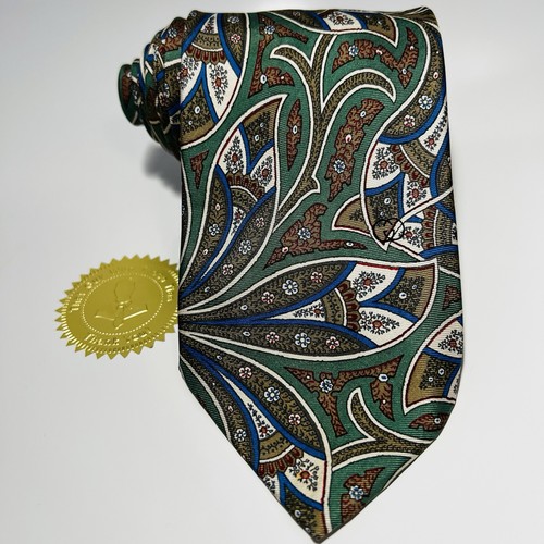 Genuine GUCCI Green&Multicolor Silk Tie 58x3.5” NWOT - Picture 2 of 10