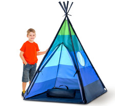 Happy Hut Teepee Tent for Kids - Indoor Pop up Teepee Kids Playhouse Tent