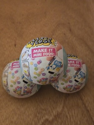 MGA's Miniverse Make It Mini Food Cafe Series 1 Set of 3 Unopened Balls