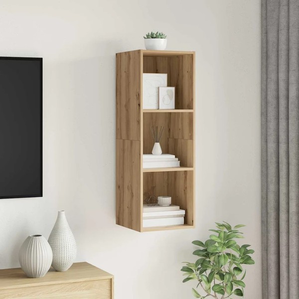 Tv-Schrankset 37 X 37 X 107 Cm Artisan-Eiche Holzwerkstoff-image