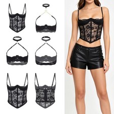 Women's Brassiere Unlined Bra Nightwear See Through Sheer Balconette Crop Top