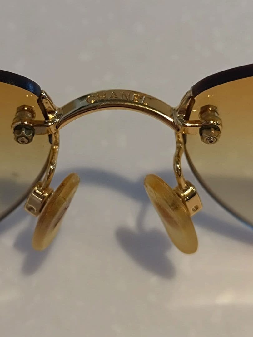 CHANEL Cocomark Sunglasses 4013 Orange Gradient Nylon Frame Used thumbnail 12