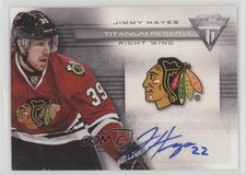 2013-14 Panini Titanium Reserve Signatures Jimmy Hayes #TR-JHY Auto 1o3