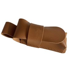 Durable Harmonica Carry Case Leather Harmonica Pouch Single Harmonica Holder Bag