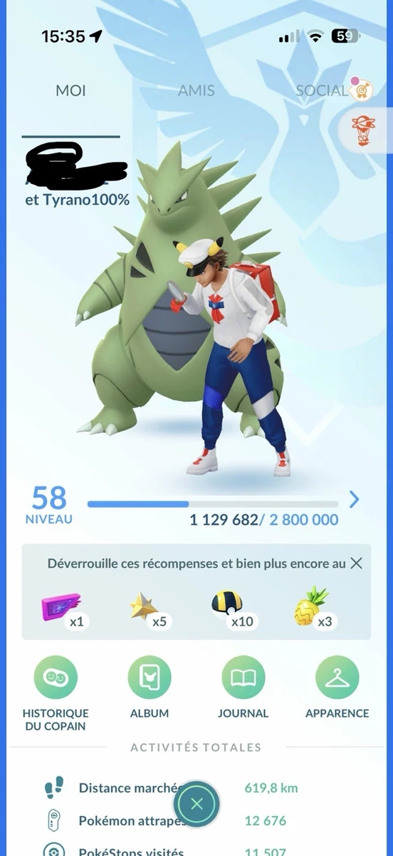 Compte Pokémon Go – Vente De Compte, Comme Neuf, Plateformes Android Et Apple II