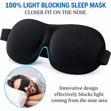 3D Sleep Mask Blindfold   Soft Memory Foam Eye Mask for Sleeping, Travel  Rest