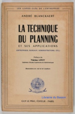 Planungstechnik und ihre Anwendungen André Blanckaert 1965