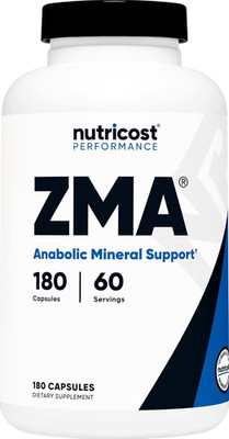 ZMA 180 Capsules - Non-Gmo and Gluten Free ZMA Supplement