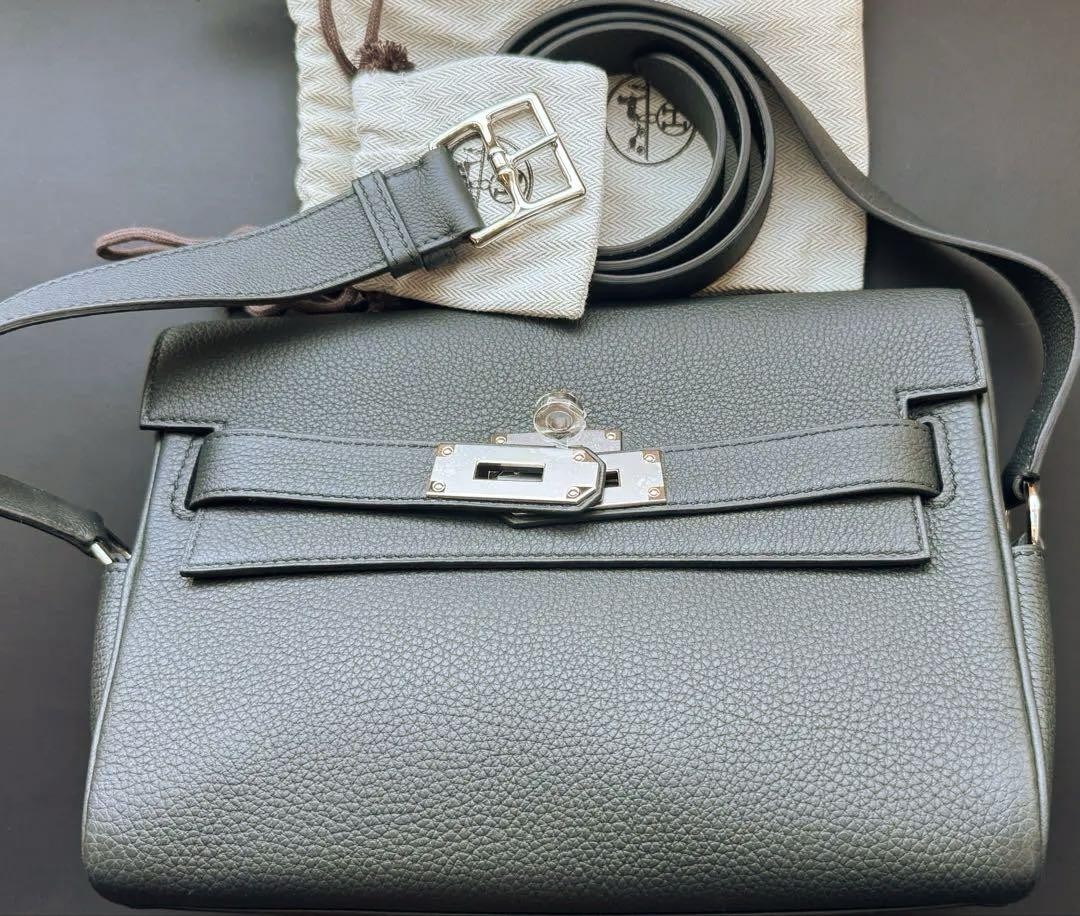 Hermes Kelly Messenger PM Mini Leather Crossbody Bag for Women/Men