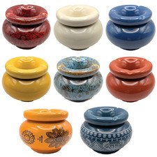 Marokkanischer Sturmaschenbecher Keramik Ascher Außen Groß Windaschenbecher 10cm