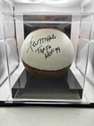 Kevin McHale Signed Mini Basketball with Inscription and Display Case