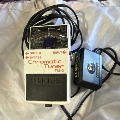 Boss TU-2 Chromatic Pedal Tuner for Guitar White/Black Metal