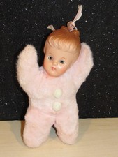 Vintage Douglas Cuddle Toys Pride of America Plush Pink Girl Doll 1950's CLEAN