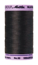 Charcoal 1282 | Silk-Finish Cotton 50wt - #9104 (500M / 547Y Spool) | Mettler