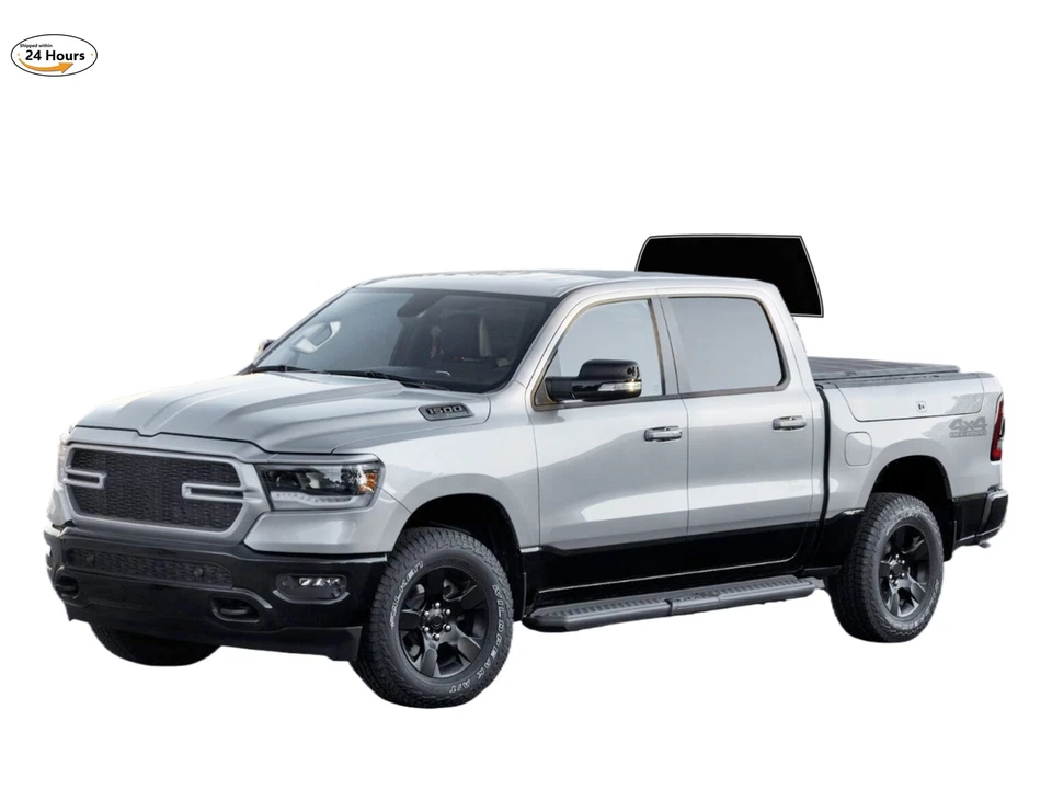 Kit de película de tinte de ventana de 2 capas precortada para Ram 1500 2019-2025 doble cabina Foto 4 de 4