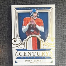 Panini National Treasures John Elway Broncos Century Materials Serial #43/49
