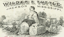 MS $1,162 JACKSON Mississippi Wilder & Tuttle Dec. 8, 1884 Merchant Draft