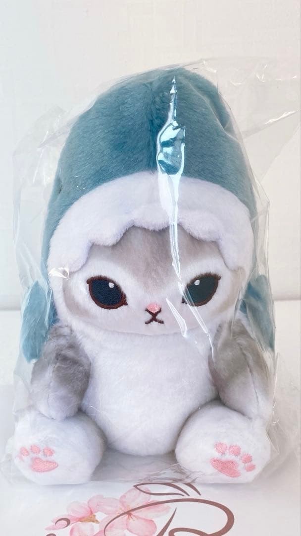 Mofusand Potetama Plush Stuffed Toy Same Nyan Shark Cat Gray From Japan New