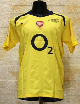 FC ARCENAL 2006 UCL FINAL jersey Pires #7 Sz XL