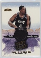 2001-02 Fleer Showcase Best of the West Chris Webber HOF 0r4