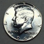 1966 Special Mint Set Kennedy half dollar. 40% silver gem SMS 1/2$.  #q5