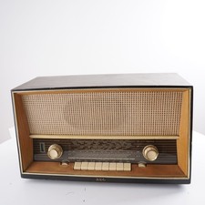 AEG Tube Radio Banjo 62 3 Speaker Radio VIDEO Untested