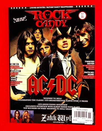 Rock Candy Magazine Issue 55 April May 2026 AC/DC HIGHWAY TO HELL Lynyrd Skynyrd