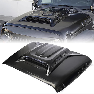 For 18-24 Jeep Wrangler JL Gladiator JT Steel Air Vented Replacement Hood Scoop 