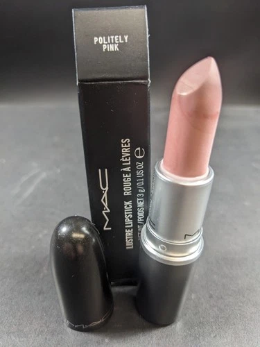 ***HAS SNOW (WAX BLOOM)*** MAC LUSTRE LIPSTICK - POLITELY PINK (AA6) - BNIB