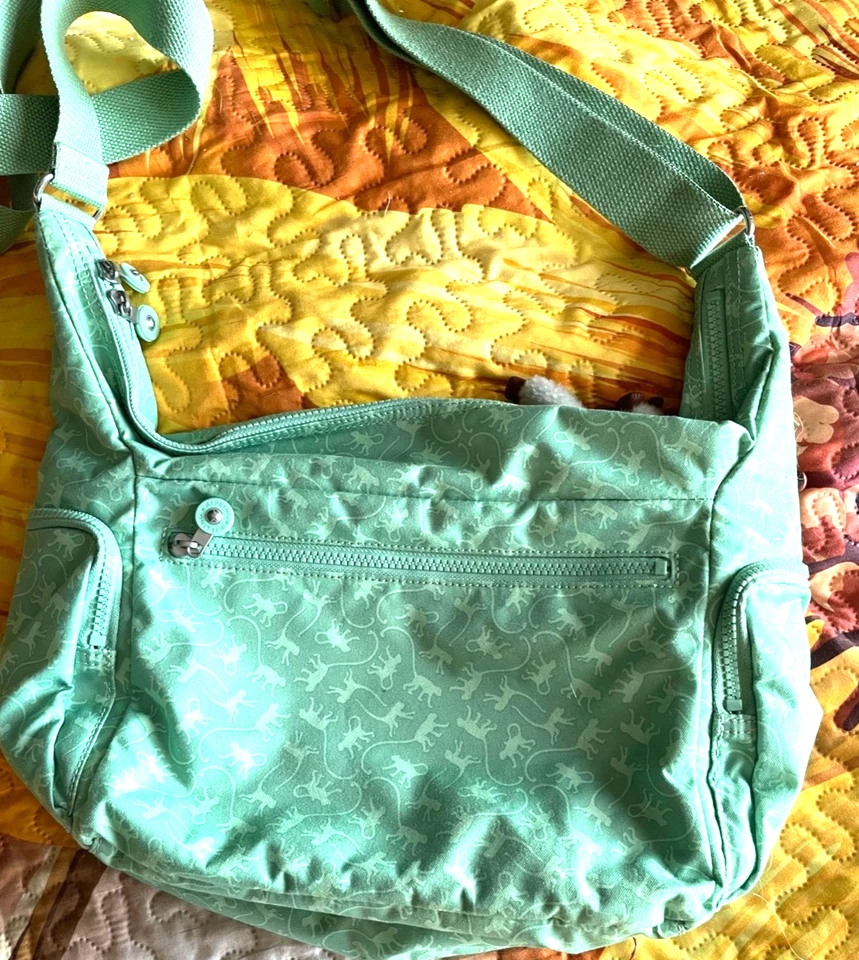 wunderschöne seltene Tasche, Kipling, Europa New, all over Druck mit Affen, IAN - Bild 4 von 4