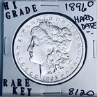 1896 O MORGAN SILVER DOLLAR HI GRADE GENUINE U.S. MINT RARE KEY COIN 8120