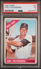 1966 Topps #70 Carl Yastrzemski PSA 5 Graded Baseball Card MLB Boston Red Sox