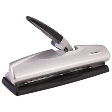 3 Hole Punch, 20 Sheet Capacity Three Hole Puncher 3 Ring, Adjustable 2-7 Hol...