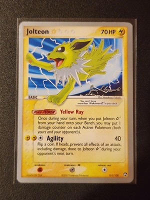 Pokémon TCG Jolteon Gold Star EX Power Keepers 101/108 2007 World