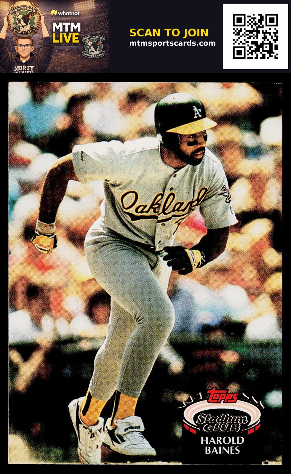 1992 Stadium Club #536 Harold Baines