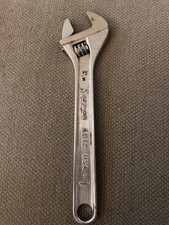 Snap-on Tools Ad12 12 Chrome Adjustable Wrench Usa Snap-on Tools Ad12 12 Chrome Adjustable Wrench Usa
