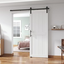 34''x80'' Sliding Barn Door with 6 Ft Barn Door Hardware Kit Handle