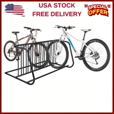 Steel Garage Bicycle 10 Bike Rack for Streets,Commercial Floor Bike Rack Stand