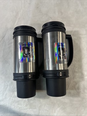 Lot Of 2 Discontinued Stanley Travel Mug Stainless VTG 16oz Tumbler Stainless