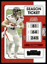 2021 Panini Contenders Ticket Hayden Hurst Atlanta Falcons #6