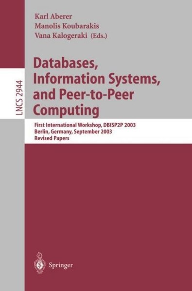 Databases, Information Systems, And Peer-To-Peer Computing Vana Kalogeraki-image
