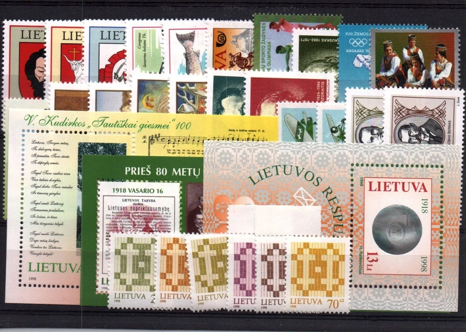 Conjuntos de anos Lituânia 1991-2007 todos sem marca de charneira - Imagem 4 de 4